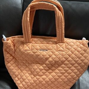 MZ Wallace Peach Metro Tote Deluxe